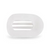 Round Medium Flat Hair Clip - Coconut White