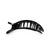 Round Small Flat Hair Clip - Jet Black