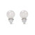 Classic Pearl & CZ Stud Earrings