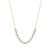Alternating Pearl and Beaded Necklace - Gold
