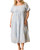 Embroidered Puff Sleeve Midi Dress