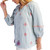 Soft Embroidered Button-Front Blouse