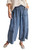 Frayed Chambray Wide Leg Pant