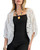 Dolman Sleeve Crochet Lace Button-Front Cardigan