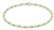 Hope Sincerity Pattern 2mm Bead Bracelet - Turquoise