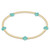 Signature Cross Small Gold Pattern 2mm Bead Bracelet - Mint