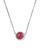 Ladybug Short Pendant Necklace in Silver