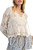 Crochet Floral Button Cardigan – Cream
