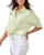 Soft Satin Drop Shoulder Classic Blouse