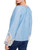 Chambray Blue Lace Cuff Blouse