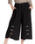Dotty Wide Capri Gauze Pants