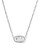 Elisa Luxe Short Pendant Necklace in Silver