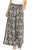 Print Wide Leg Pants with Side Trim