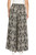 Print Wide Leg Pants with Side Trim