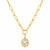 Satina Oval Pendant Necklace