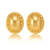 Diana Twisted Oval Button Earrings