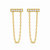 Nina Bar Chain Stud Earrings