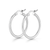 Laurette Medium Hoop Earrings in Silver