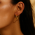 Laurette Medium Hoop Earrings in Gold