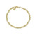 Gold Beaded Bracelet - 6.5"