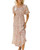 Wyoming Smocked Midi Dress with Poppy Print