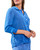 Coastal Blue Embroidered Button-Up Top