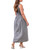 Gingham Sleeveless Smocked Summer Midi Dress