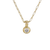 CZ Bezel Pendant Necklace