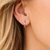 Sterling Silver Continuous Hoop Earrings – 1.5mm