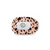 Round Small Flat Hair Clip - Blonde Tortoise