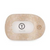 Round Medium Flat Hair Clip - Soft Surf Cream