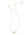 Elisa Mama Script Short Pendant Necklace - Gold IMOP