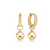 Huggie Hoop Earrings 8mm Charm - Classic Gold