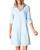 Linen Blend Button Front Shirt Dress