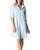 Linen Blend Button Front Shirt Dress