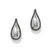 Ferrara Lacrima Post Earrings - Silver
