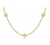 Choker 2mm Beaded Signature Cross Necklace - Gold