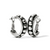 Pertty Tough Stud Medium Leverback Hoop Earrings - Silver