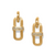 Meridian Aurora Link Post Drop Earrings - Gold