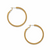 Meridian Eclipse Thin Large Hoop Earrings - Gold