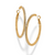 Meridian Eclipse Thin Large Hoop Earrings - Gold
