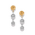 Cascade Drops Trio Post Drop Earrings - Two Tone