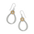 Mosaic Nova French Wire Earrings - Two Tone