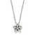 Enchanting Gem Flower Necklace - Silver