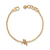 Enchanting Gem Hummingbird Bracelet - Gold
