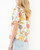 Multi Floral Tie Sleeve Blouse