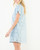Light Blue Floral Eyelet Shift Dress