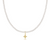 Choker Beaded Pearl Signature Cross Necklace - Gold