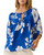 Floral Tie Neck Blouse