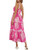 Strappy Floral Tiered Midi Dress